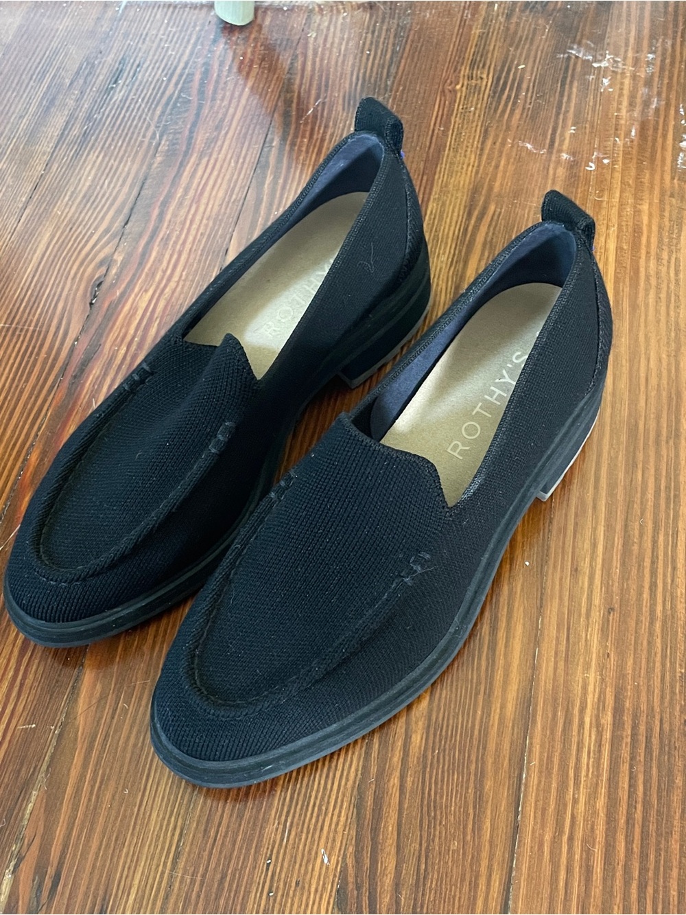 Rothy's Black The Lug Loafer Size 7.5